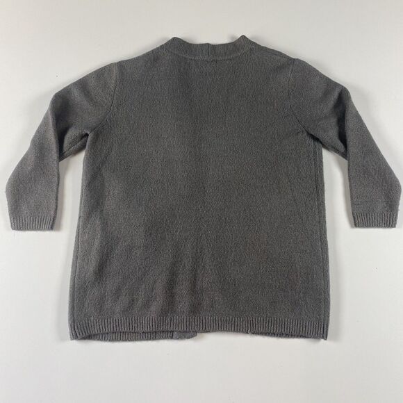 JOHNNY WAS Open Front Metallic Thread Cardigan Gray Size Small Women Sweater - Picture 8 of 8